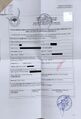 Пример сертификата для выезда в Узбекистан